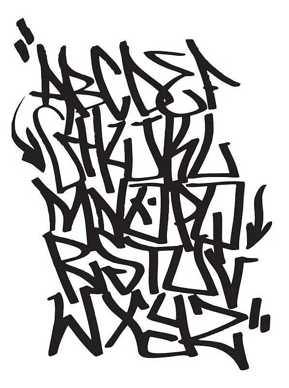 Алфавит для Граффити - ТОП-100 разных алфавитов для граффити